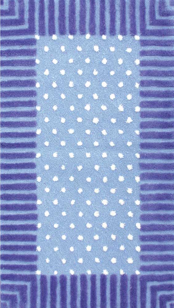 Modern Loom Blue Child Friendly Rug 30 from the Kids' Rugs Collection