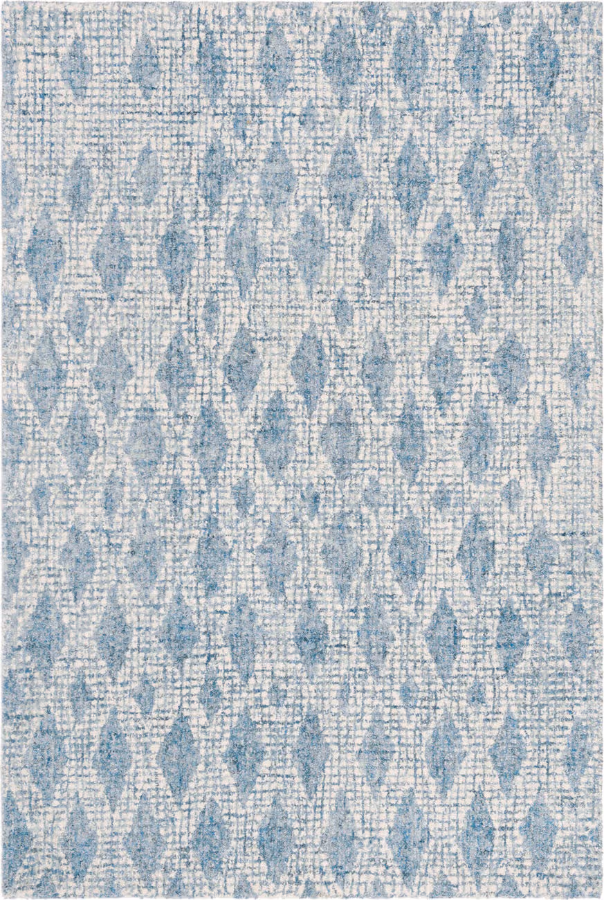 Safavieh Ivory / Blue Collection ABT206A Blue Hand Tufted Wool Rug