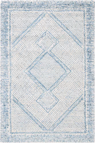 Safavieh Ivory / Blue Collection ABT345M Blue Hand Tufted Wool Rug Product Image