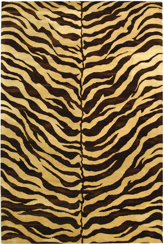 Modern Loom Beige Animal Print Wool Rug from the Animal Print Rugs