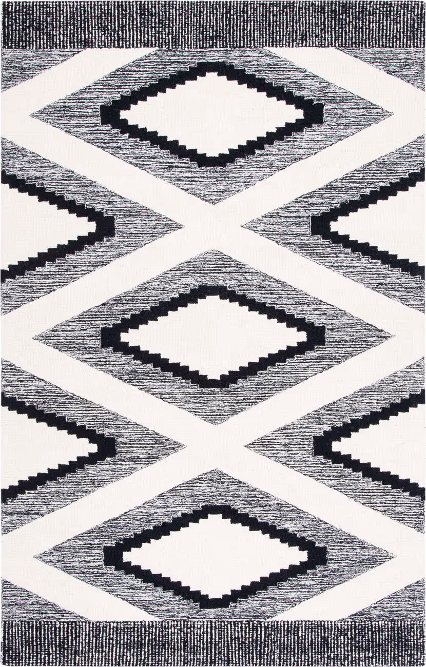 Safavieh Casablanca Collection CSB225Z Gray Hand Tufted Wool Rug