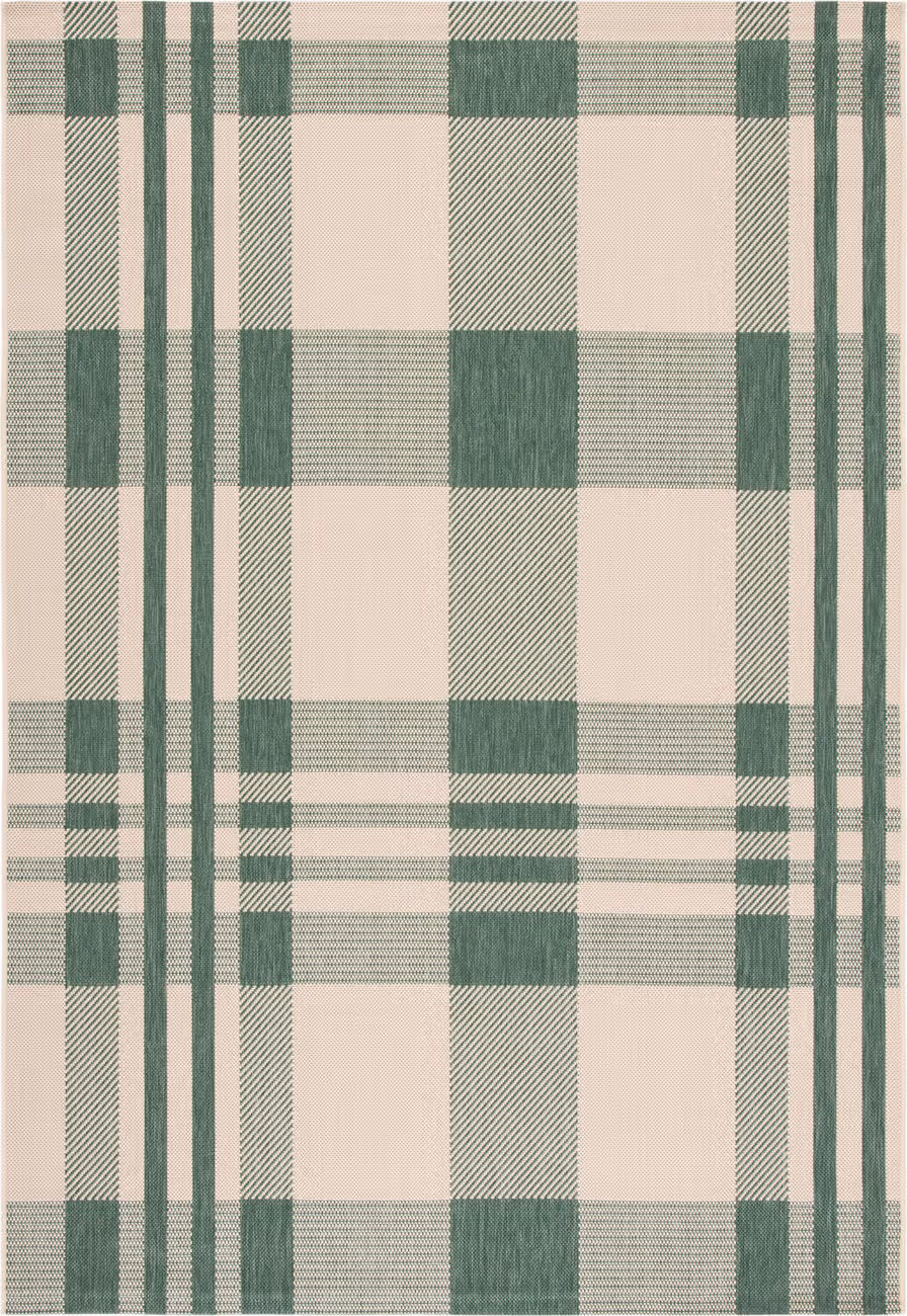 Safavieh Courtyard Collection CY6201 Green Power Loomed Synthetic Rug