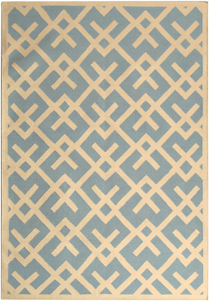 Modern Loom Gray Patterned Wool Rug from the Bauhaus Minimal Design