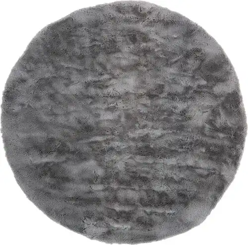Safavieh Faux Sheep Skin Collection FSS535D Gray Power Loomed Synthetic Rug Product Image