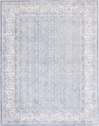 Safavieh Restoration Vintage Collection RVT706M Blue Hand Loomed Silk Rug Product Image