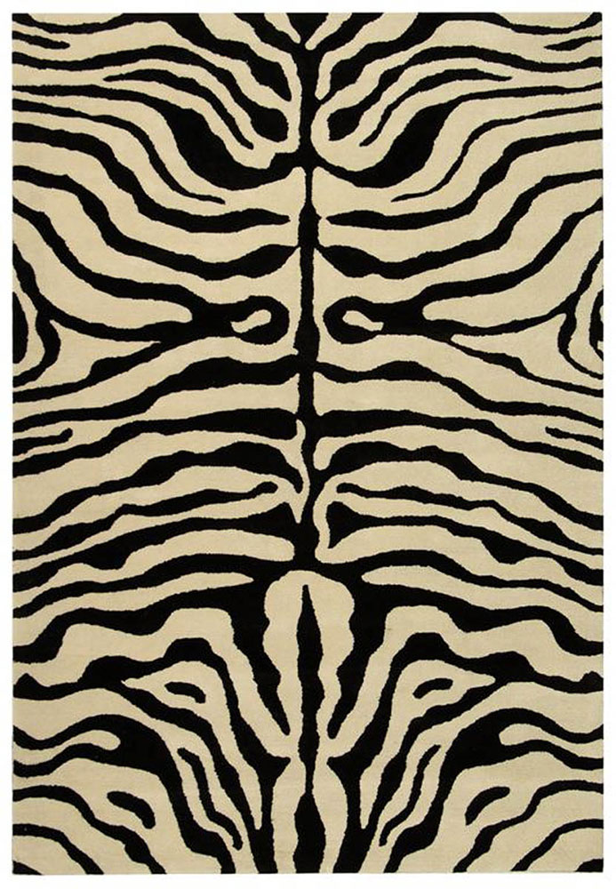 Modern Loom Beige Animal Print Wool Rug 2 from the Animal Print Rugs