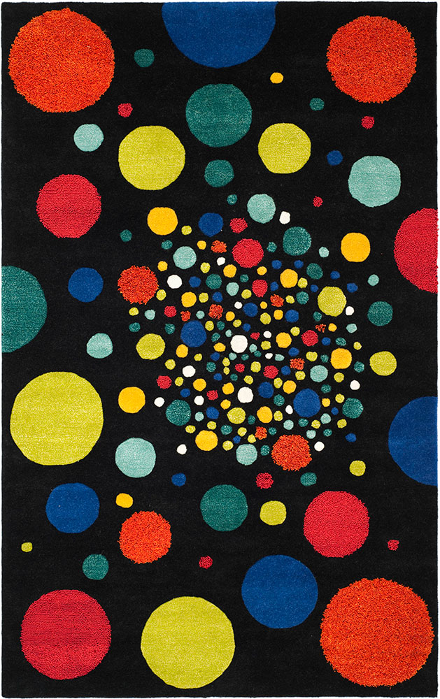 Modern Loom Black Wool Rug 4 from the Modern Rug Masters collection at