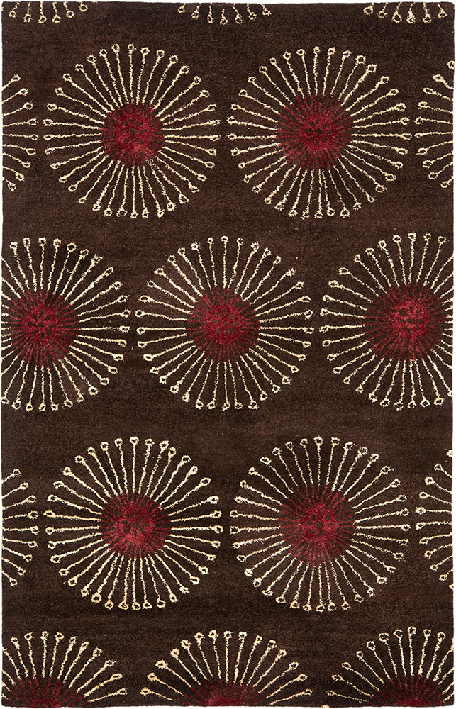 Modern Loom Brown Wool Rug 21 from the Modern Rug Masters collection at