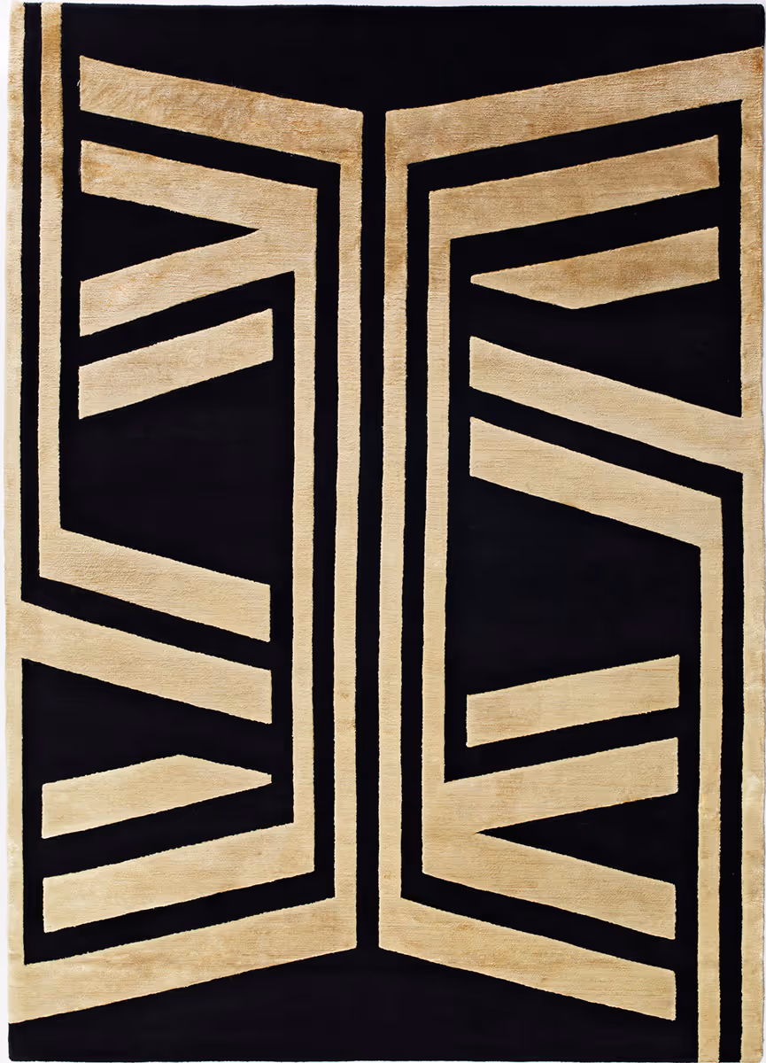 Black Gold 2 Tibetan Rug