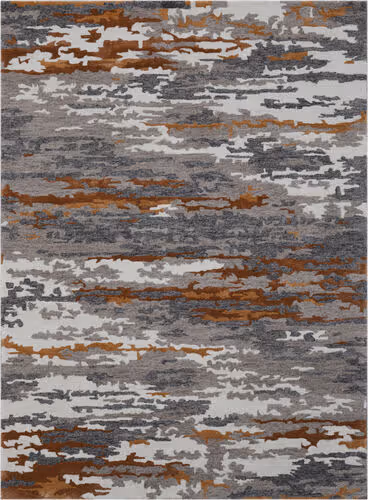 Modern Loom Abstract Multi-Colored Hand Tufted Silk Rug Product Image