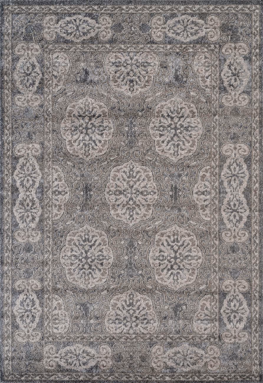 Modern Loom Alexandria Gray Power Loomed Synthetic Rug