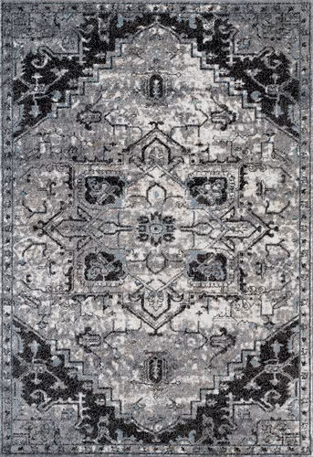 Modern Loom Alexandria Gray Power Loomed Synthetic Rug Product Image