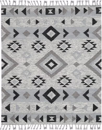 Modern Loom Artifacts Gray Flatweave Wool Rug Product Image