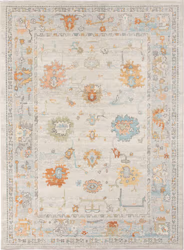 Modern Loom Bohemian Multi-Colored Power Loomed Synthetic Rug Product Image