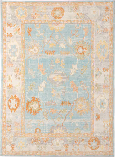 Modern Loom Bohemian Multi-Colored Power Loomed Synthetic Rug Product Image
