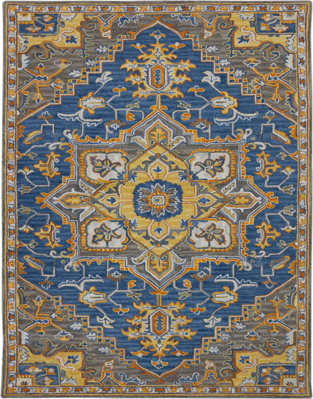 Modern Loom Boho Multi-Colored Hand Tufted Wool Rug