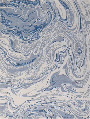 Modern Loom Carrara Blue Hand Tufted Cotton Rug Product Image