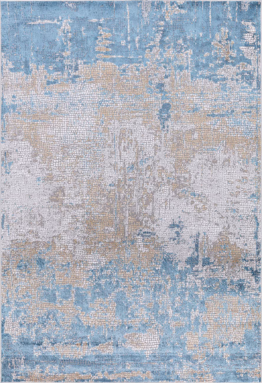 Modern Loom Hamilton Multi-Colored Power Loomed Silk Rug