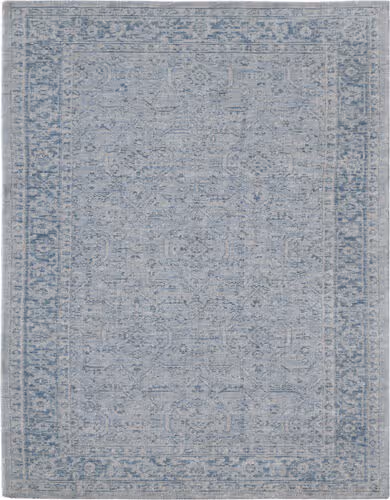 Modern Loom Inara Blue Hand Woven Silk Rug Product Image