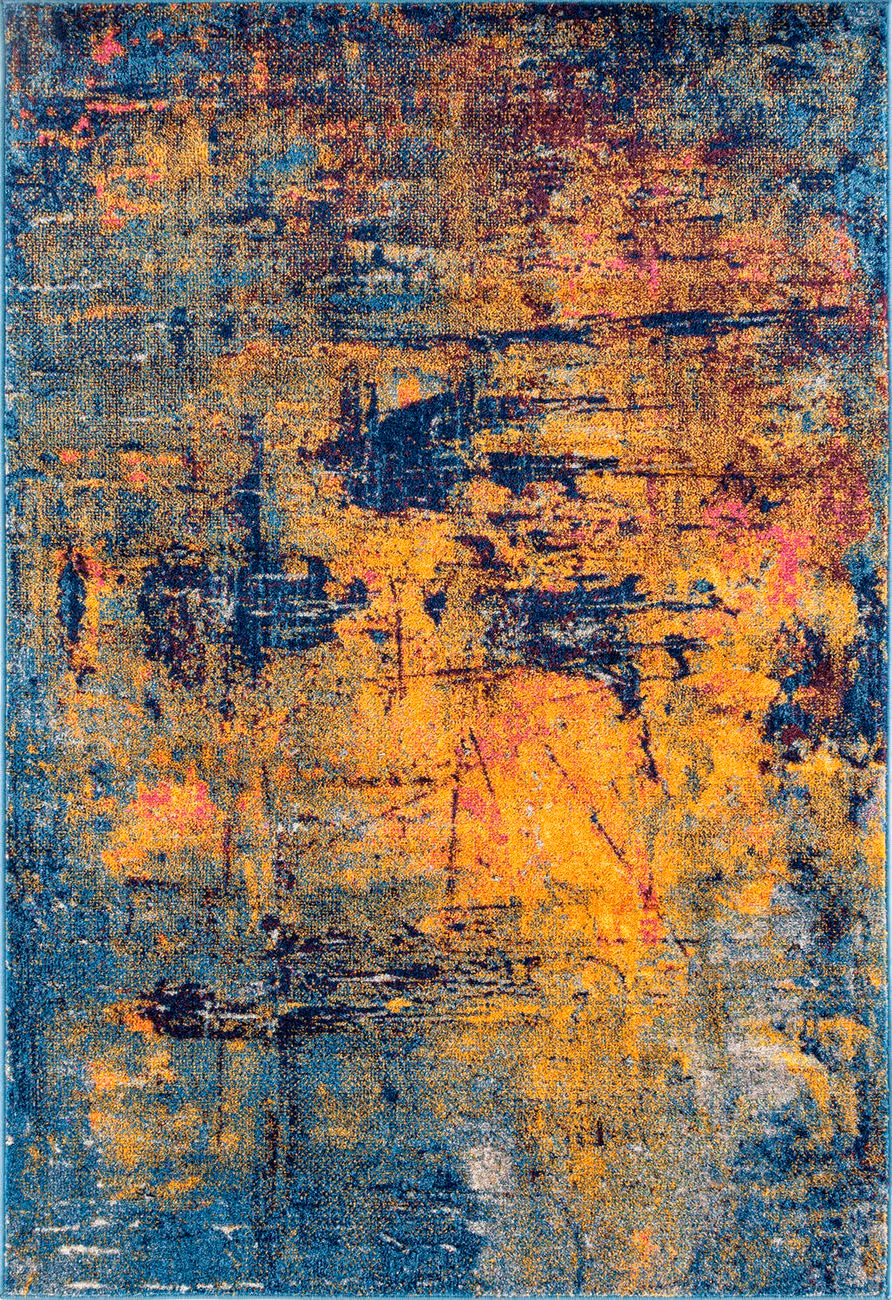 Modern Loom Manhattan MAN-41 Orange-Navy Rug