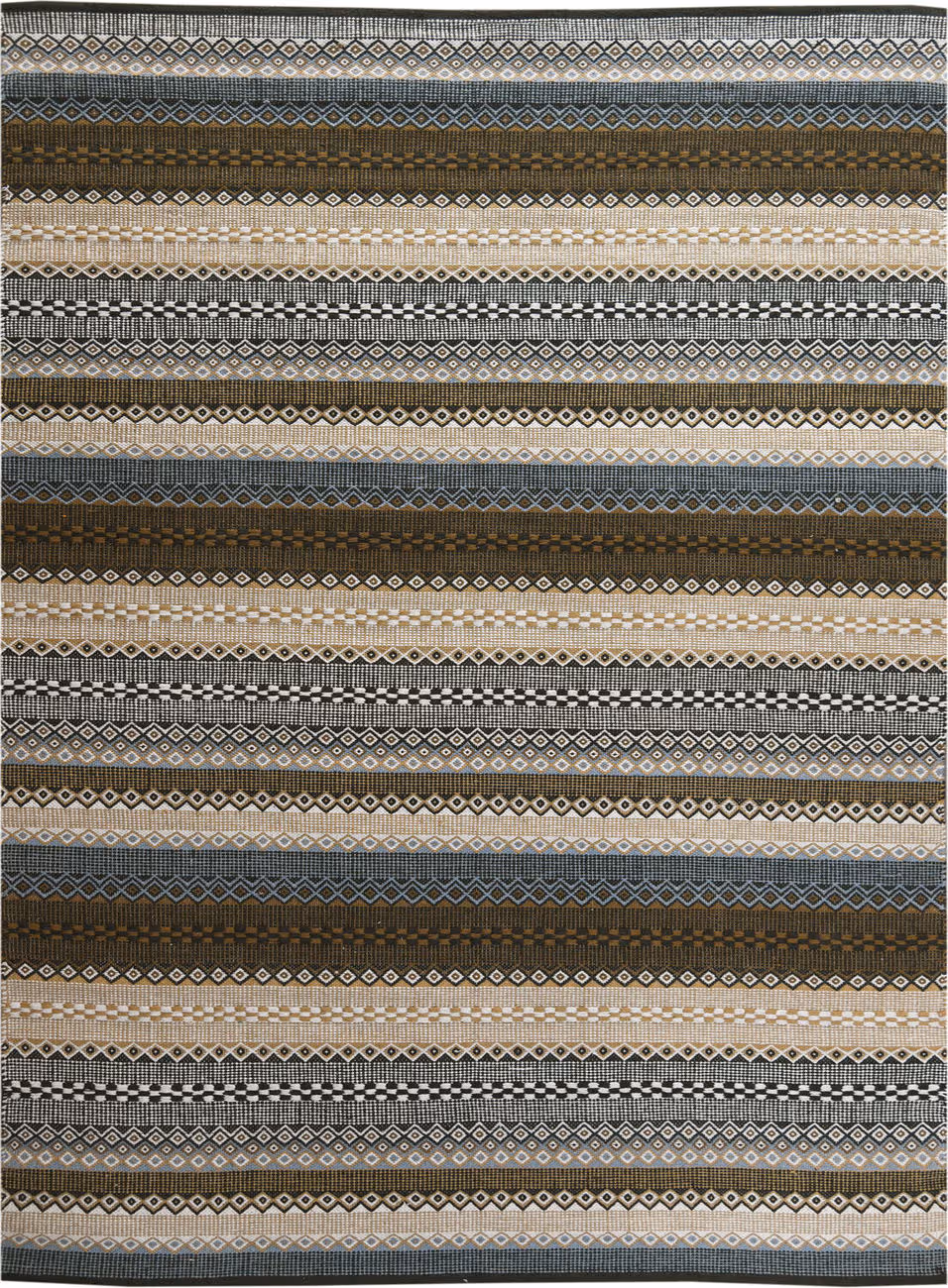 Modern Loom Petra Multi-Colored Flatweave Cotton Rug
