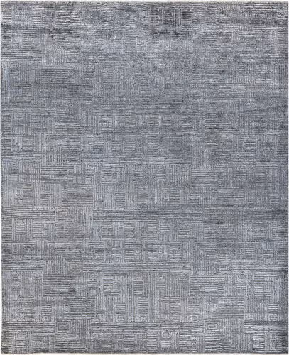 Modern Loom Quartz Gray Hand Knotted Cotton Rug Product Image