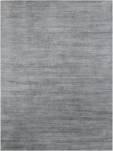 Modern Loom Raffia Gray Hand Woven Silk Rug Product Image