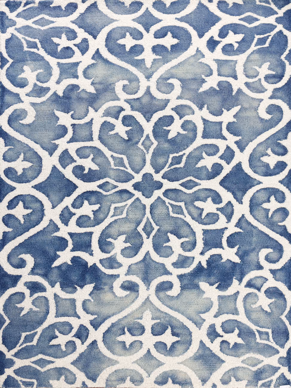 Modern Loom Shibori SHI-2 Blue Rug