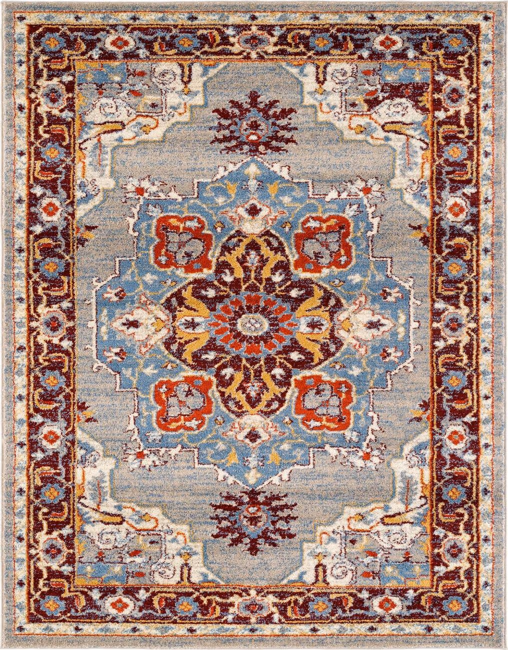 Modern Loom Sanya Multi-Colored Power Loomed Synthetic Rug