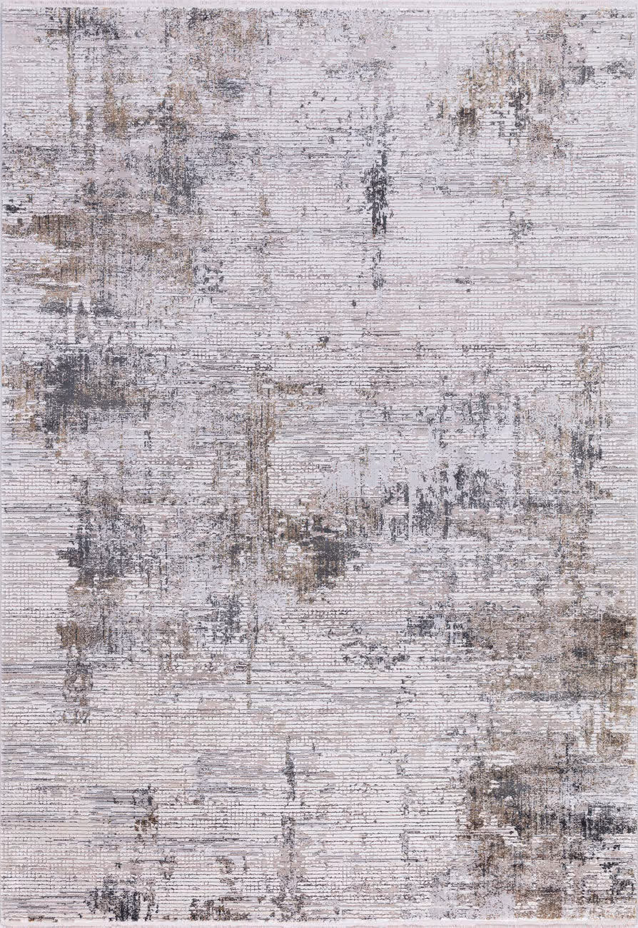 Modern Loom Venice VEN-2 Ivory-Gray Abstract Silk Rug