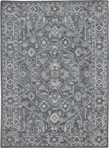 Modern Loom Vestige Blue Hand Tufted Silk Rug Product Image