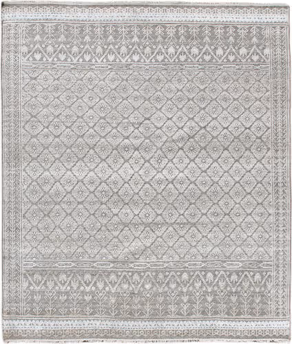 Modern Loom Winslow Beige Hand Knotted Silk Rug Product Image