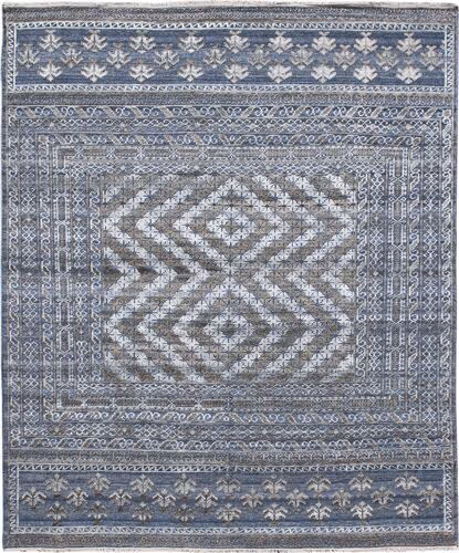Modern Loom Winslow Blue Hand Knotted Silk Rug Product Image