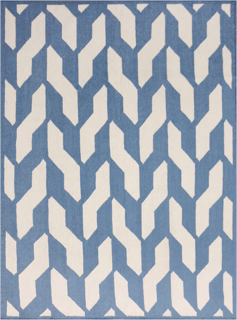 Modern Loom Zara ZAR-25 Blue Patterned Reversible Rug