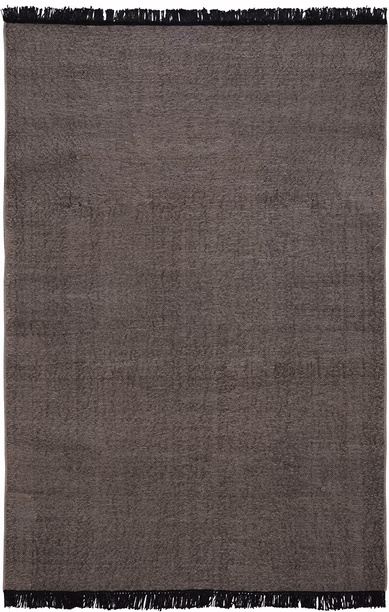 I and I Brown Wool Cotton Rug