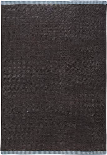I and I Black Solid Color Wool Rug Product Image