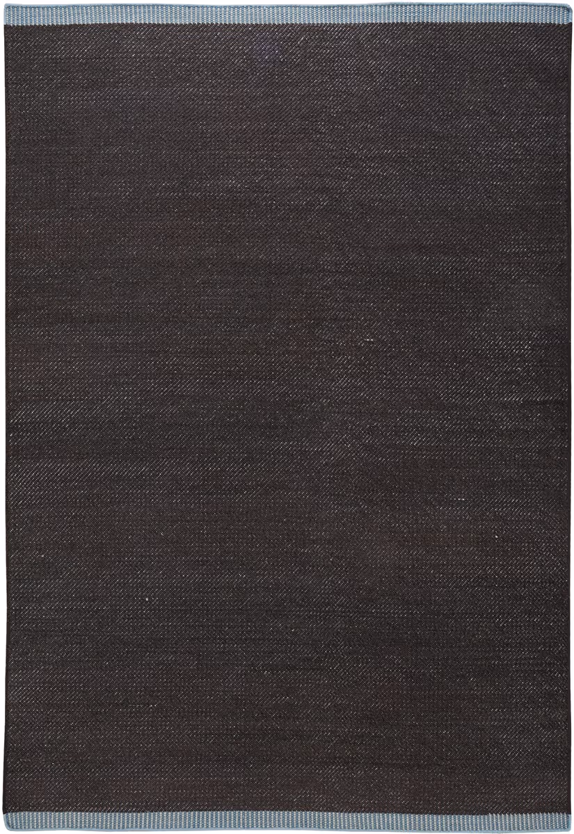 I and I Black Solid Color Wool Rug