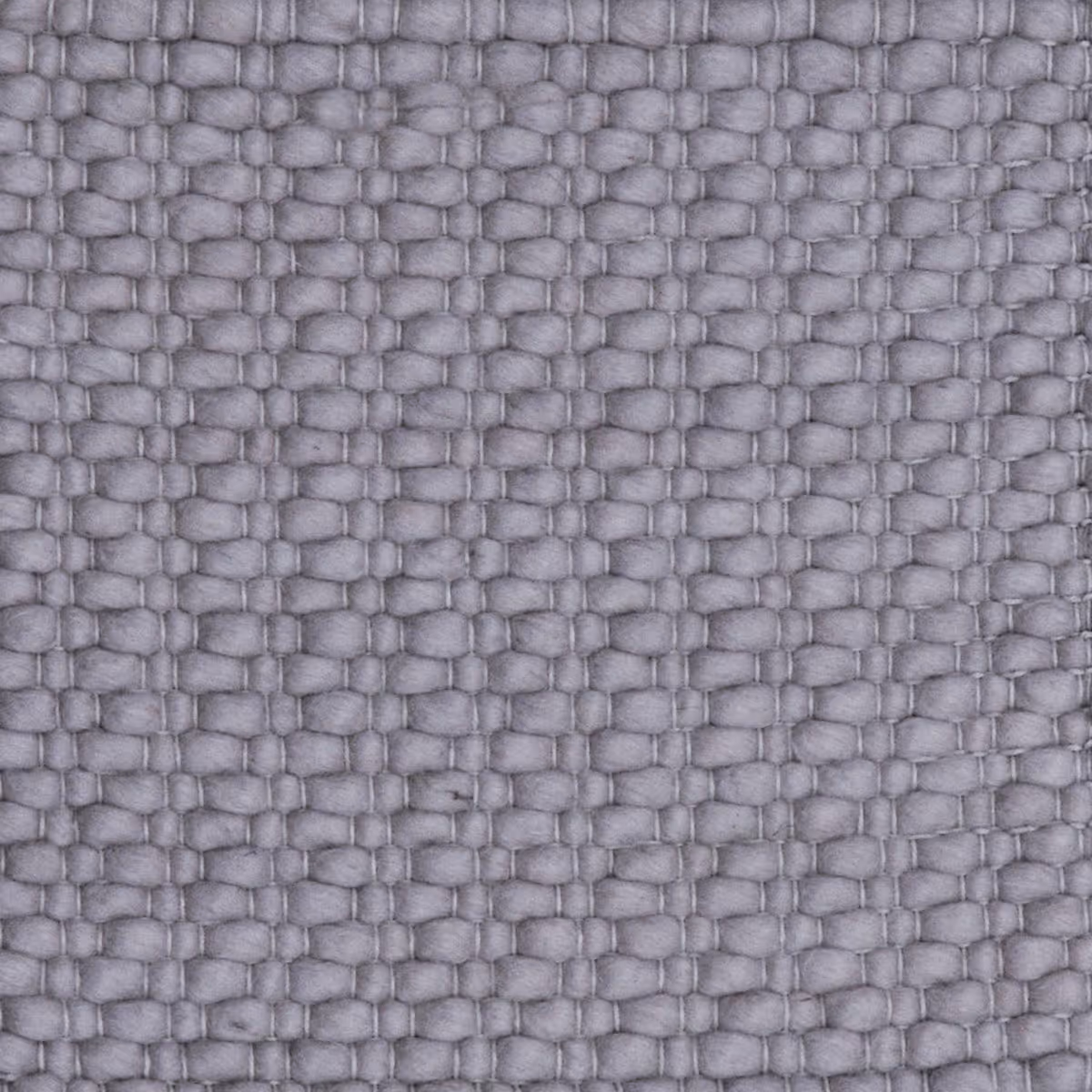 I and I Gray Solid Color Cotton Rug