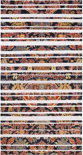 I and I White Abstract Cotton Rug Product Image