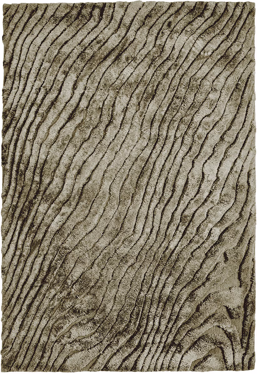 I and I Brown Shag Silk Rug