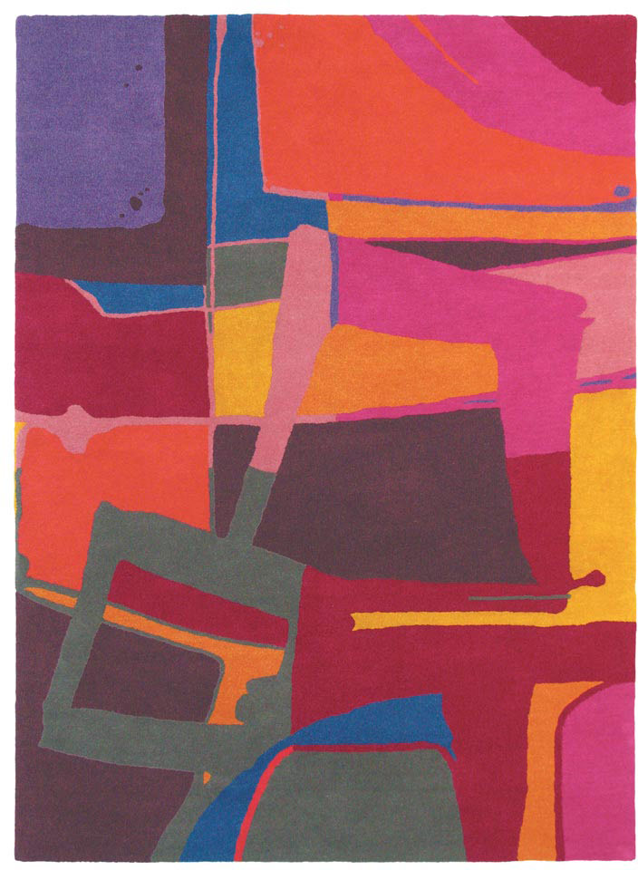 Masland Red Abstract Rug 3 from the Modern Rug Masters collection at