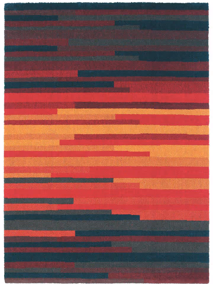 Masland Red Striped Rug