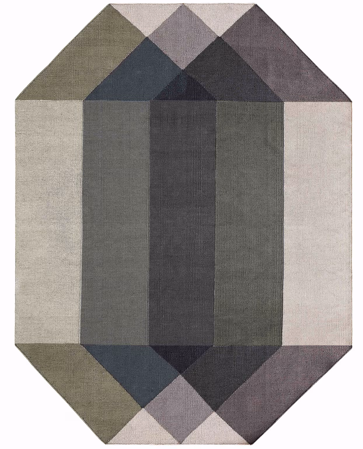 Gandia Blasco Diamond Rug Green Gray Product Image