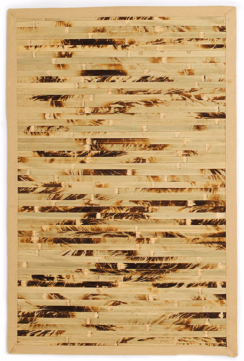 Anji Mountain Beige Bordered Flatweave Rug