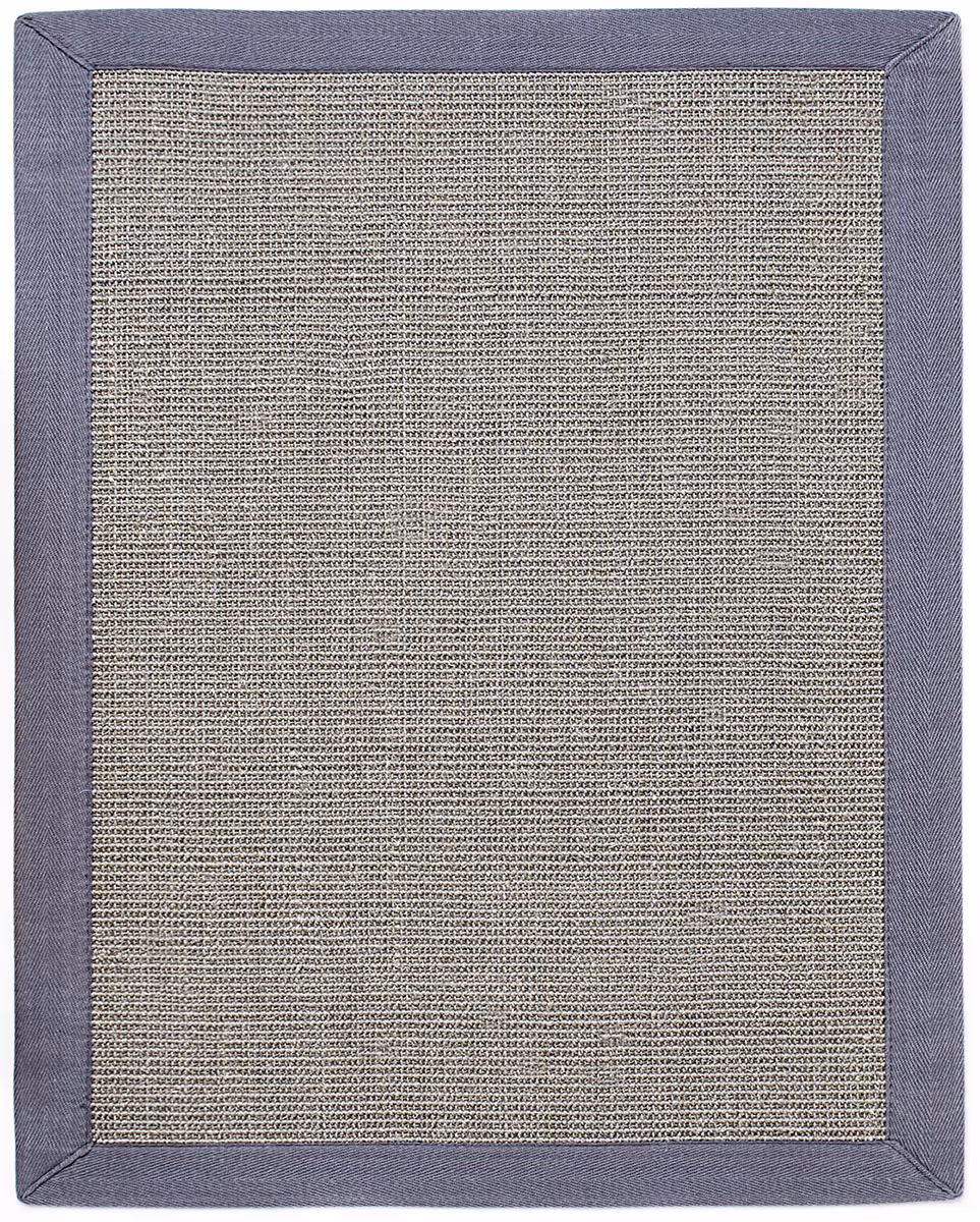 Anji Mountain White Flatweave Bordered Rug