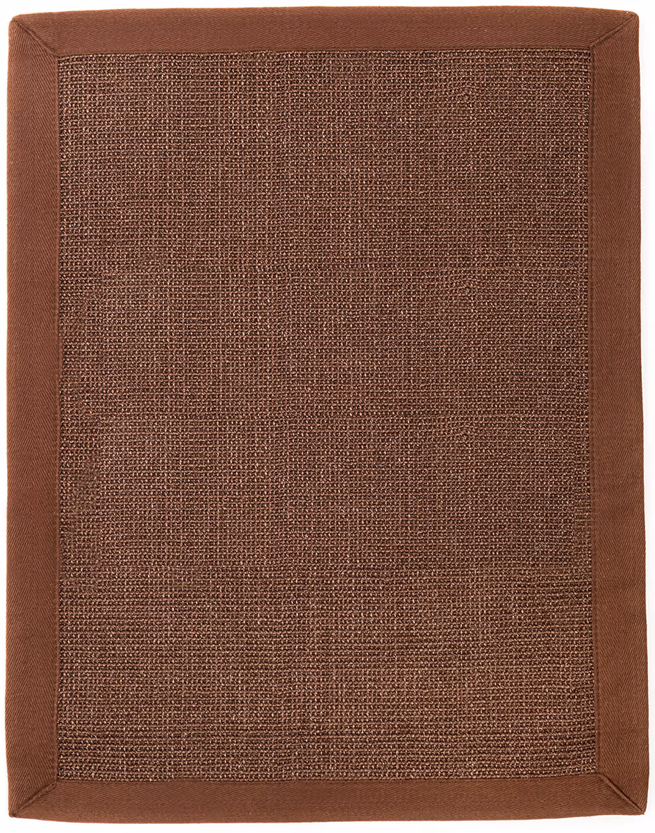 Anji Mountain Brown Flatweave Bordered Rug 2