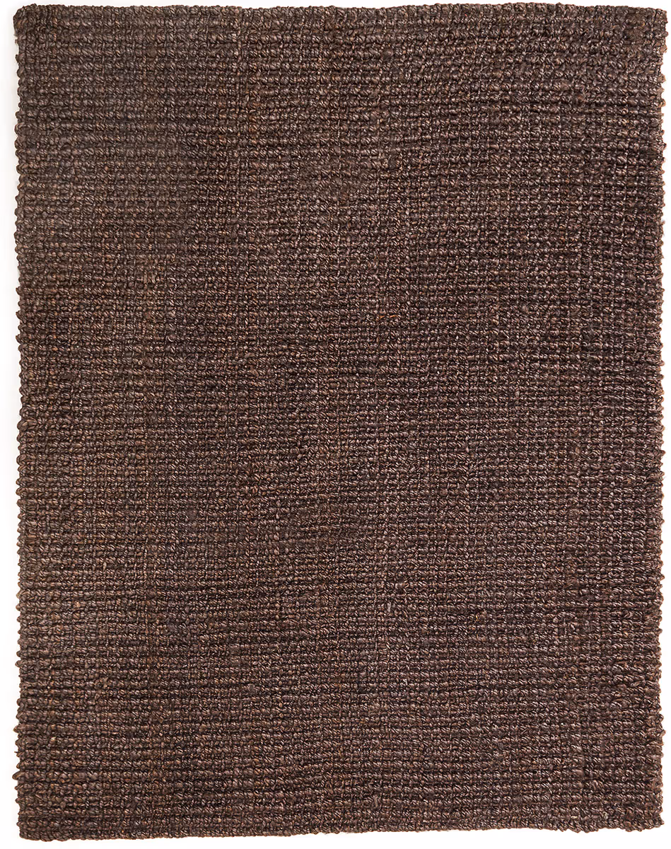 Anji Mountain Brown Braided Solid Color Rug 2