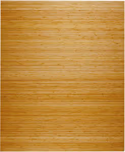 Natural Wide Slat Bamboo Roll Up Chair Mat Rug From The