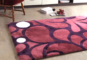 Bowron Pink Sheepskin Oddly Shaped Rug Product Image