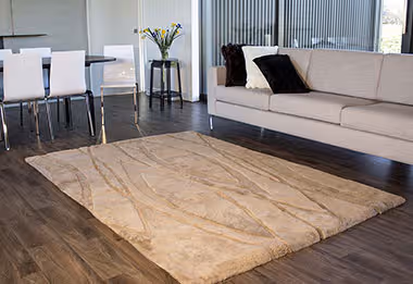 Bowron Beige Sheepskin Oddly Shaped Rug 2 Product Image